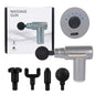 Deep Tissue Muscle Massage Gun | Fascia Relaxation Massage Gun with 6 Speed Levels & 4 Massage Heads | Random Color