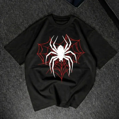 Relaxed Spider Drop Shoulder Tee