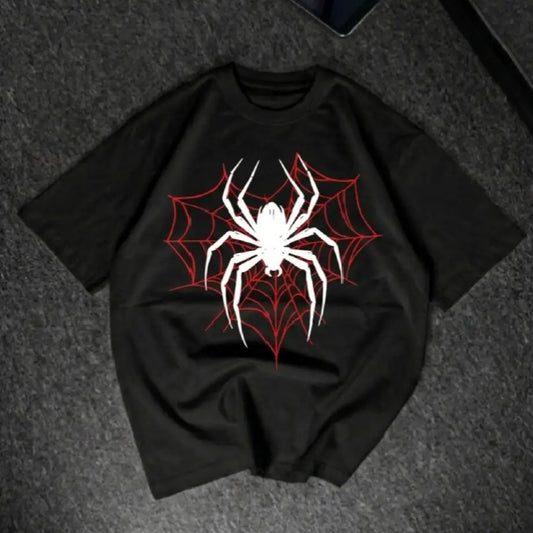 Relaxed Spider Drop Shoulder Tee