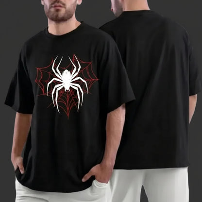Relaxed Spider Drop Shoulder Tee